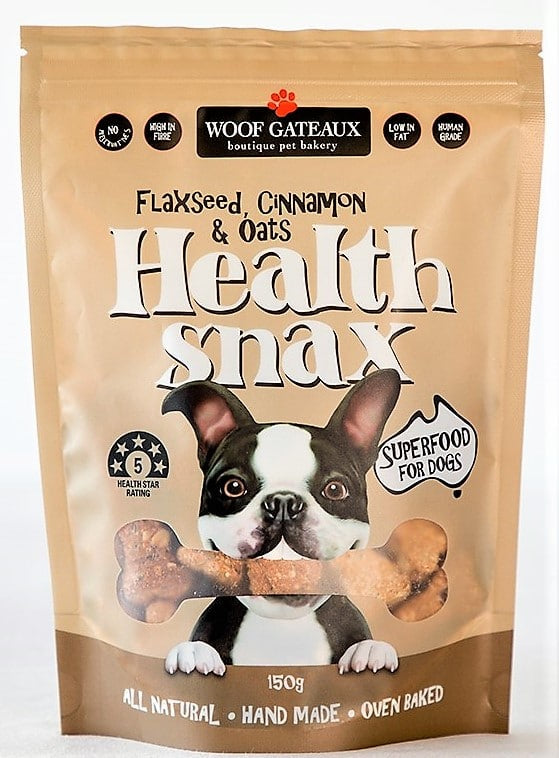 Health Snax - Flax-Seed, Cinnamon & Oat Bone Bickies 150g