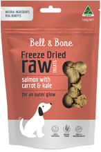 Load image into Gallery viewer, Freeze Dried Dog Treats - Salmon with Carrot and Kale 100g