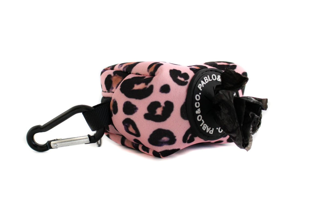 Pink Leopard: Poop Bag Holder
